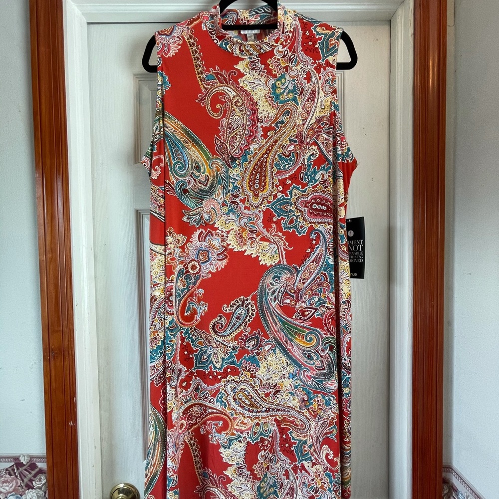 Sheath Paisley Dress